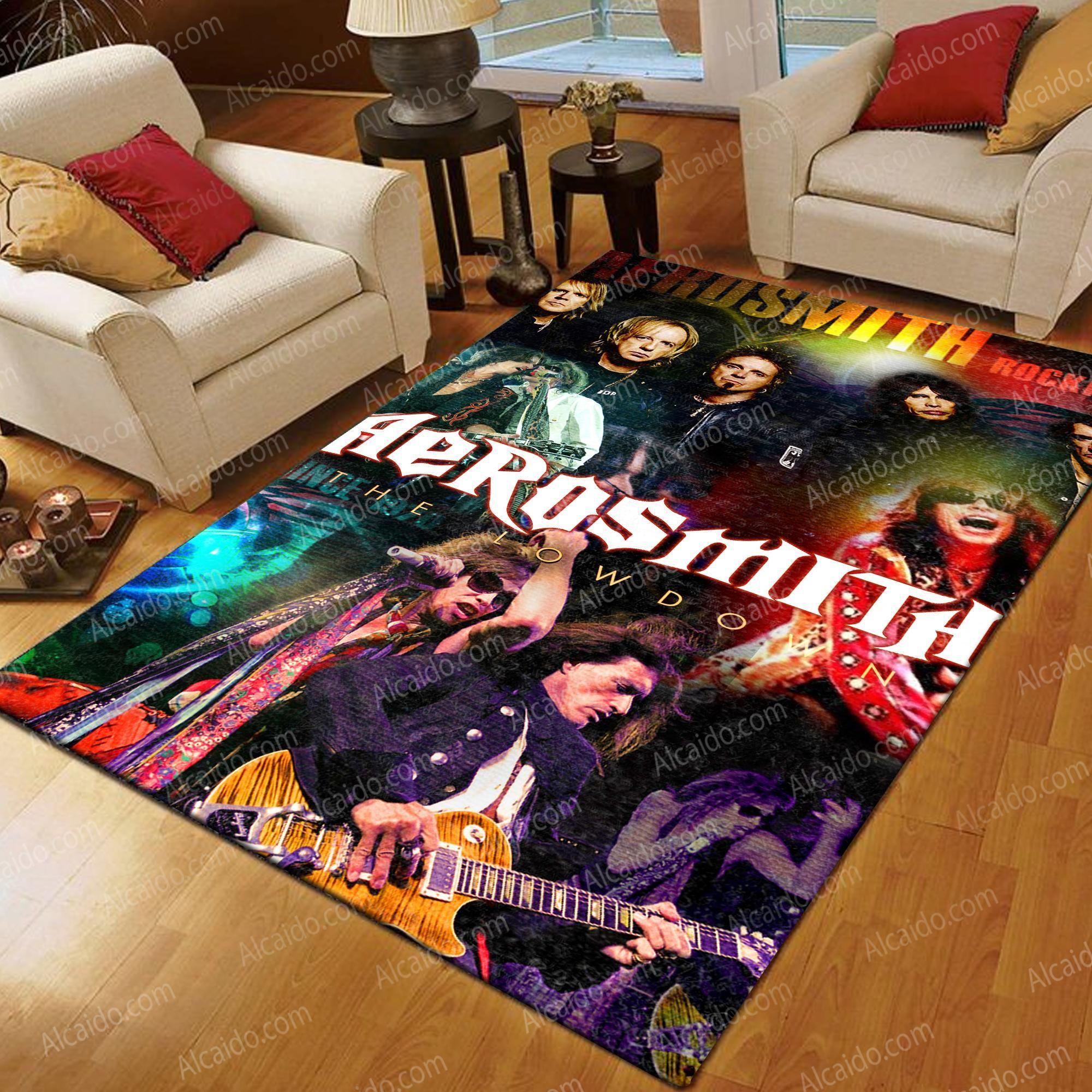 Aerosmith The Lowdown Download Festival 2010 Colorful Living Room Area Rug Carpet Living Room Rug Christmas Gift Decor