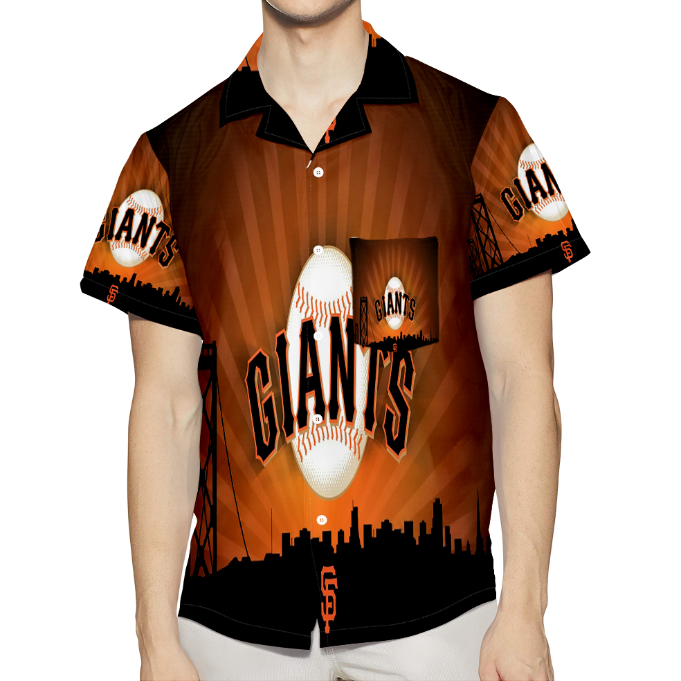 San Francisco Giants Art 6 3D All Over Print Summer Beach Hawaiian Shirt With Pocket