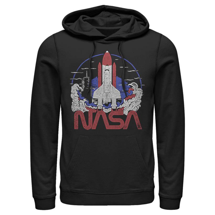 NASA Men’s Space Shuttle Lift Off Logo  Lightweight Hoodie