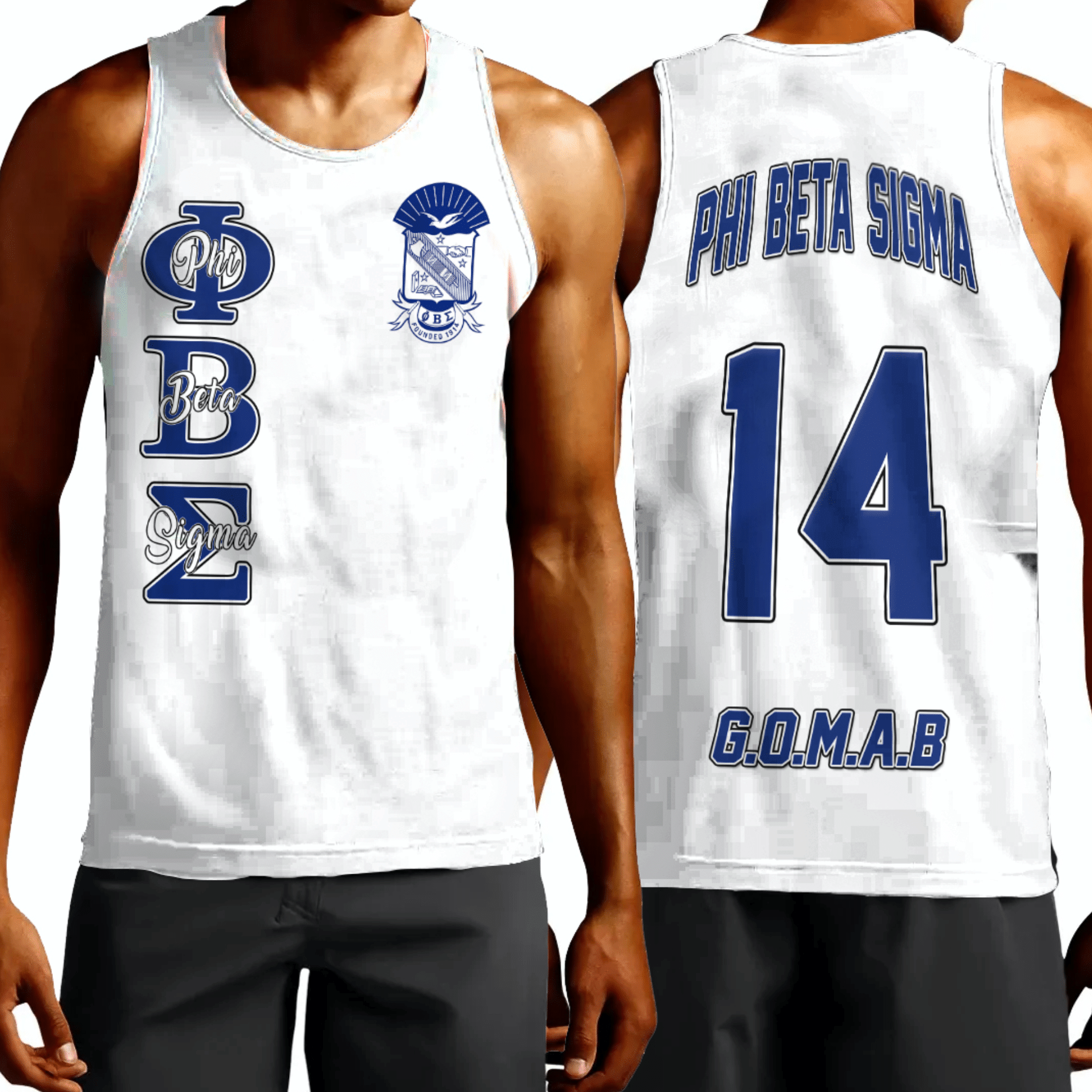 Fraternity Tank Top – Phi Beta Sigma White Tank Top