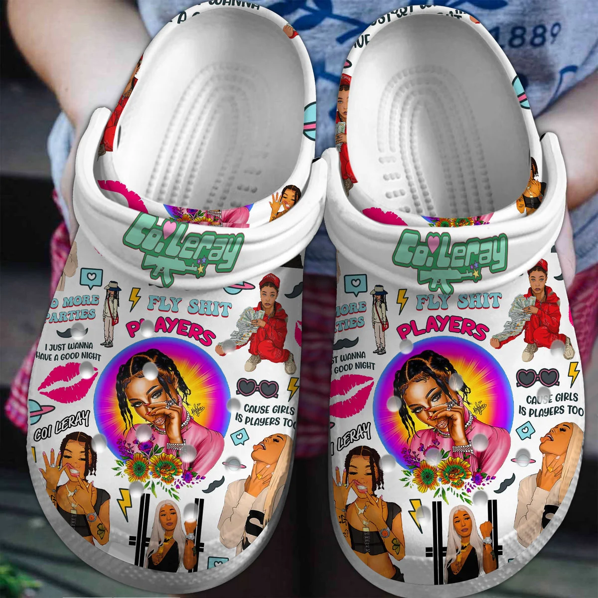 Coi Leray Singer Music Crocs Crocband Clogs Shoes Comfortable For Men Women and Kids 2