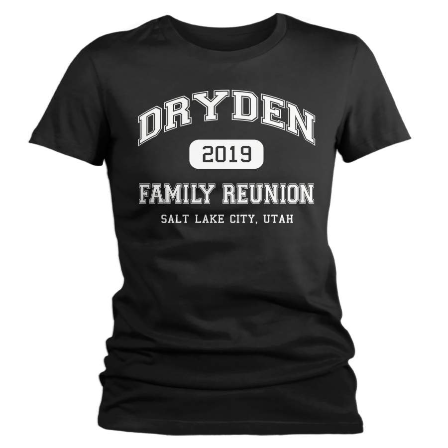 Women’s Personalized Reunion T-Shirt Family Reunion Shirts Collegiate Style Custom Shirts Reunion TShirt