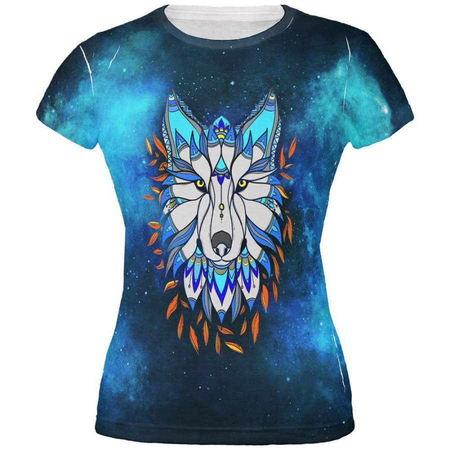 Totem Wolf is my Spirit Animal All Over Juniors T Shirt