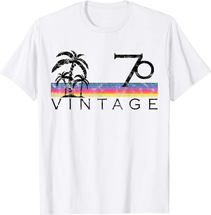 Vintage Surfing 1970 Pacific Ocean Sunset Birthday Gift For T-Shirt