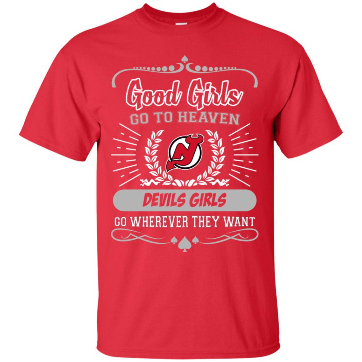 Good Girls Go To Heaven New Jersey Devils Girls Tshirt For Fans