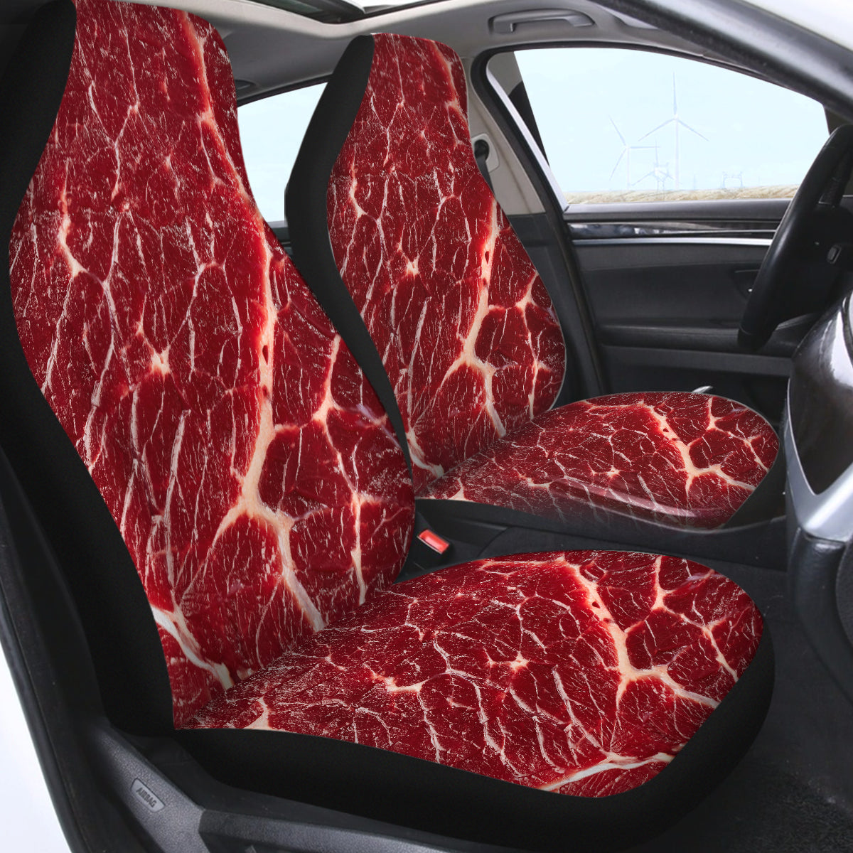 Beef Pattern Swqt3326 Car Seat Covers Oralie Shop