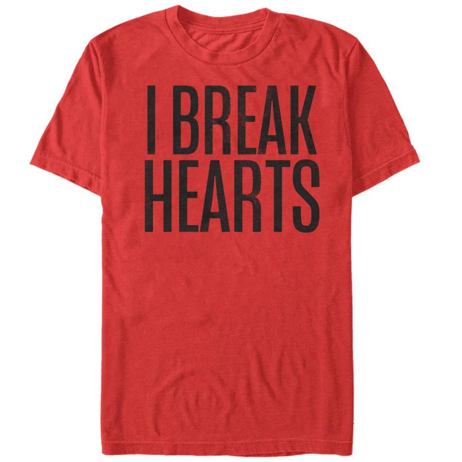 Lost Gods Men’s Valentine’s Day Break Hearts  T Shirt