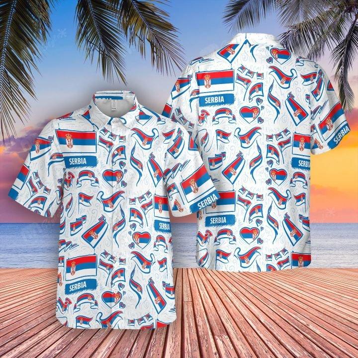 Serbia Flag Hawaii Shirt For Men Women Adult Ha92481