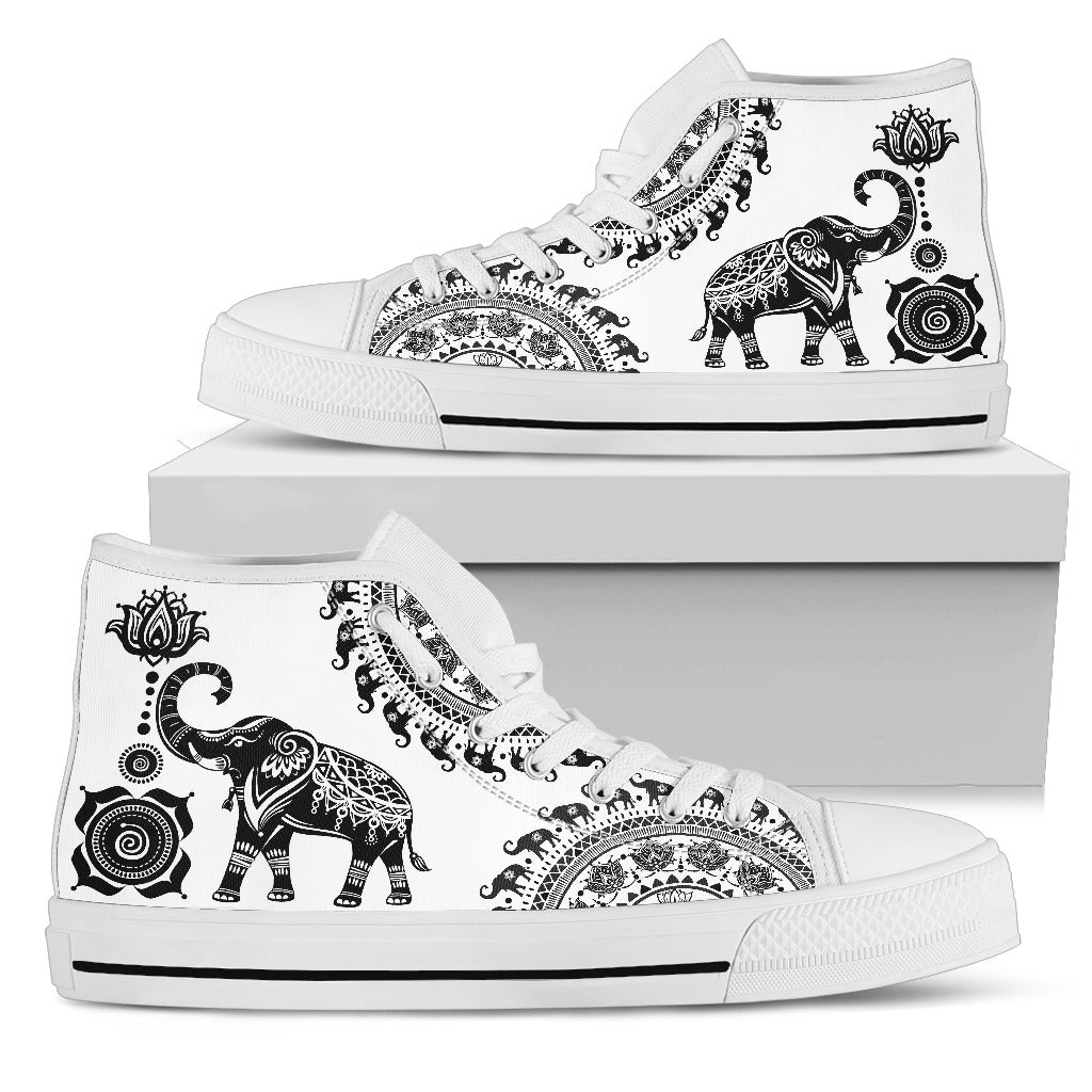 Good Fortune Elephant High-Top Shoes