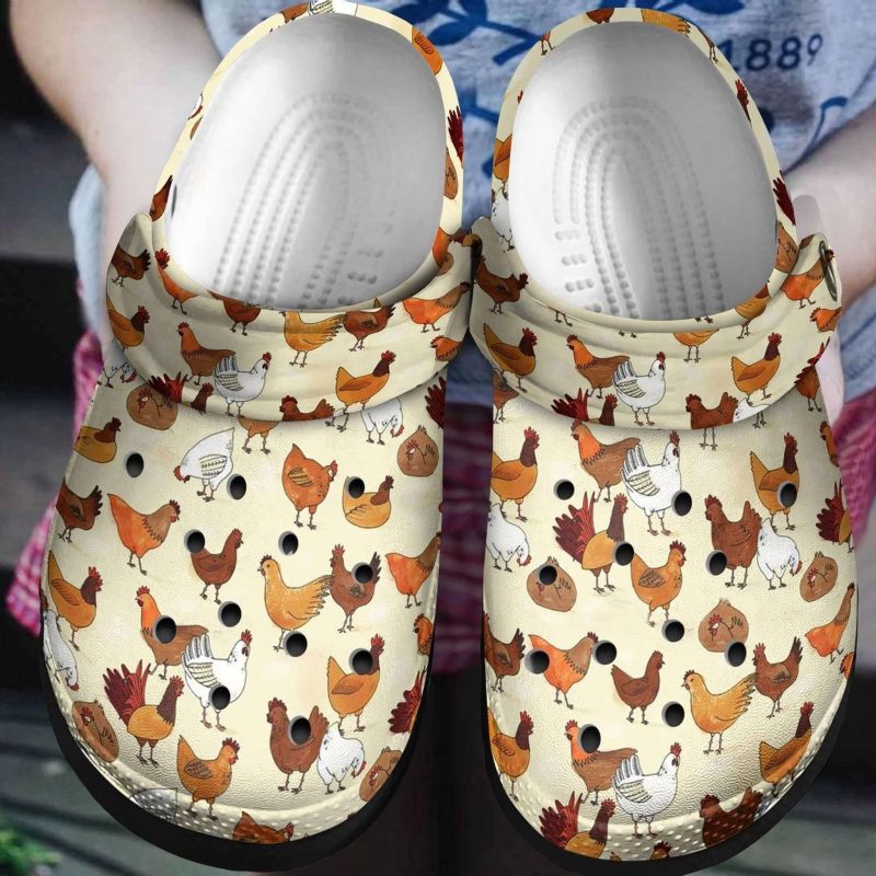 Farmer Chickens Lovers Crocband Clog Shoes