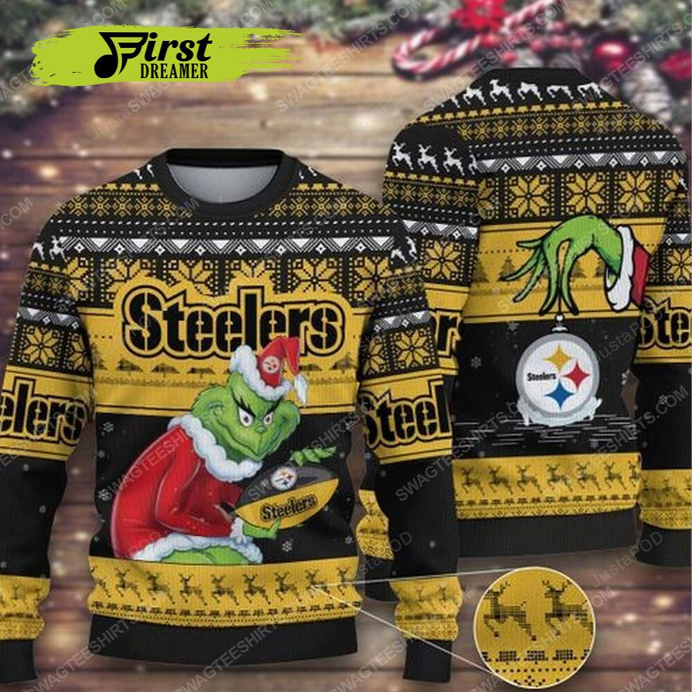 The Grinch And Pittsburgh Steelers Ugly Sweater