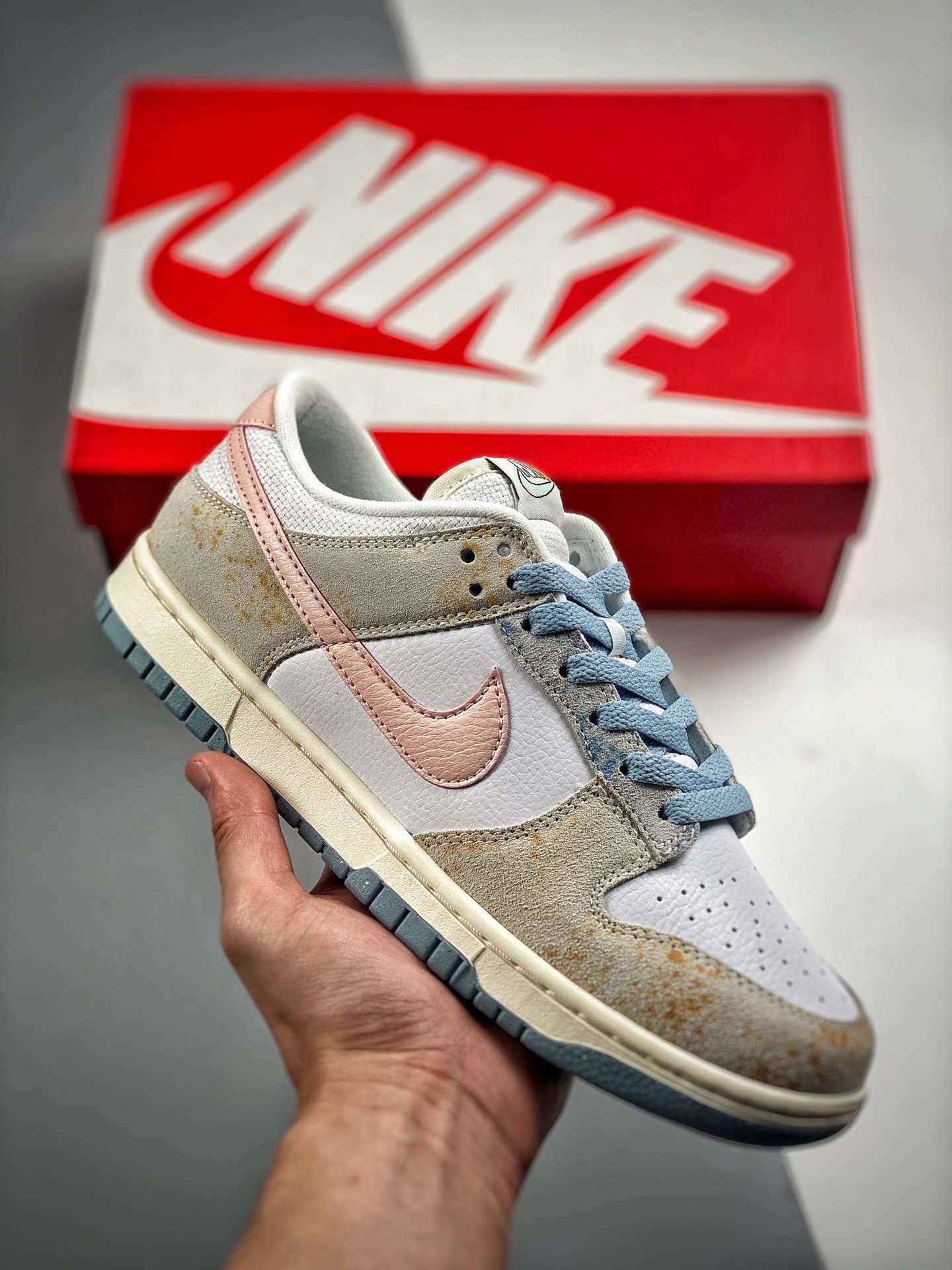 Nike Dunk Low Oxidized WhitePink-Blue DV6486-100 5339290