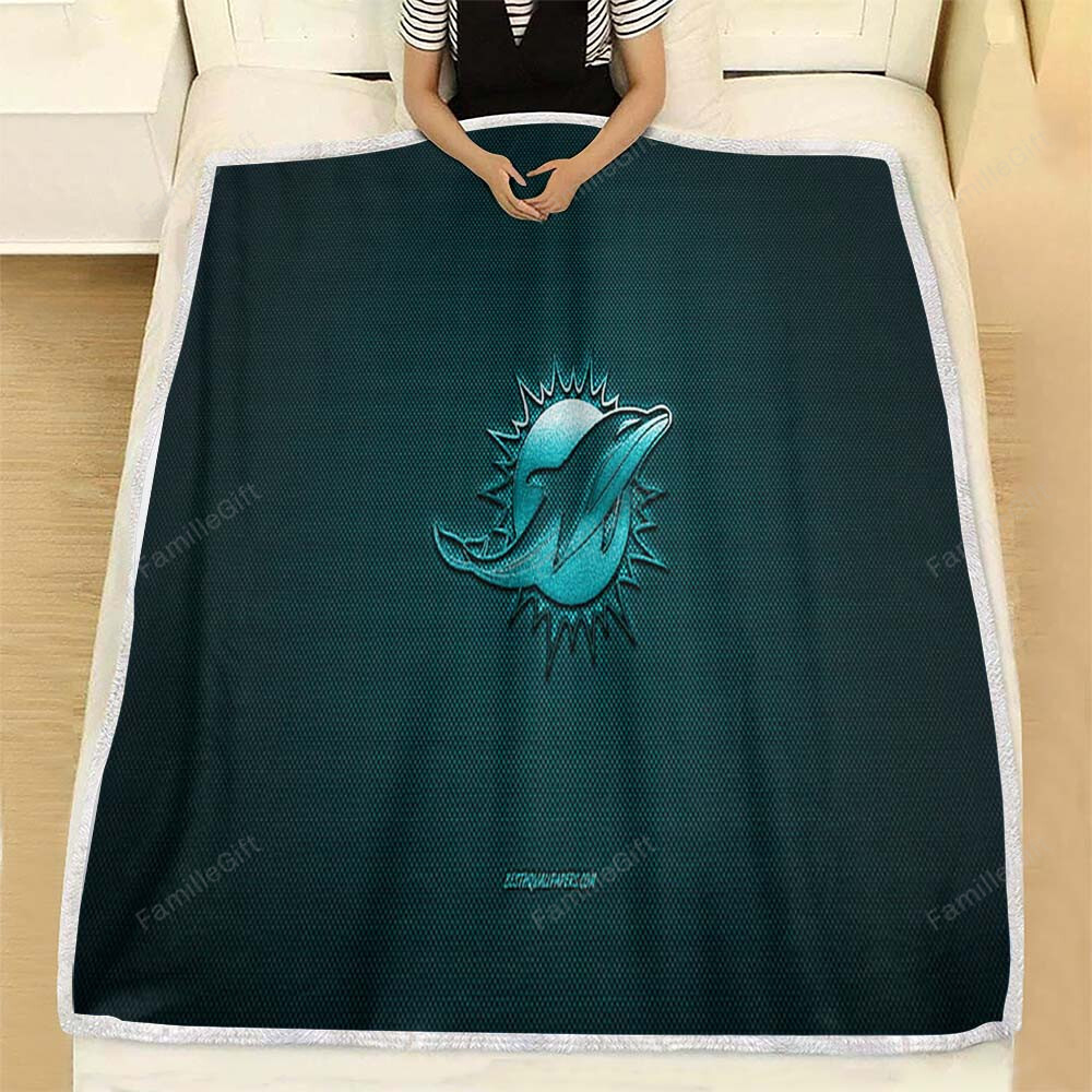 Miami Dolphins Fleece Blanket – American Football Club Soft Blanket, Warm Blanket