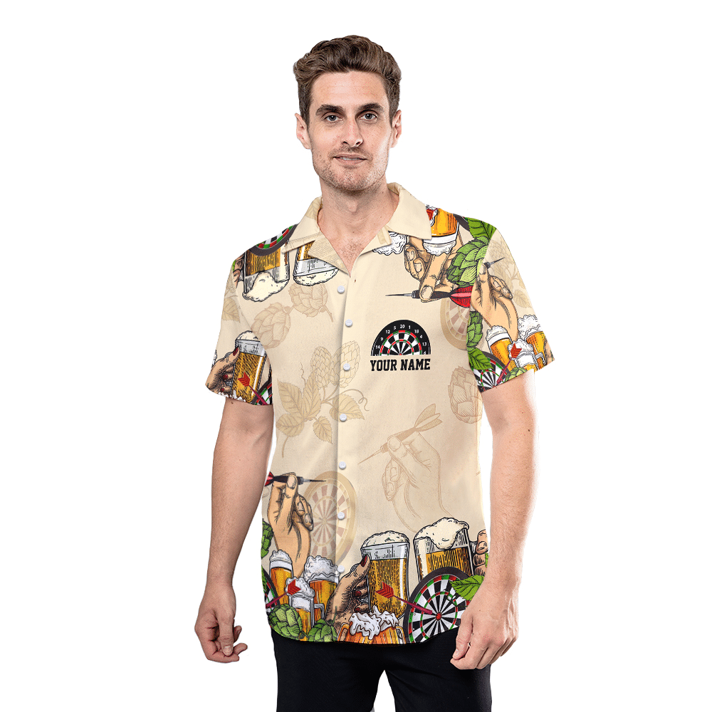 Darts And Beer Personalized Name Hawaii Shirt Re Ha57212