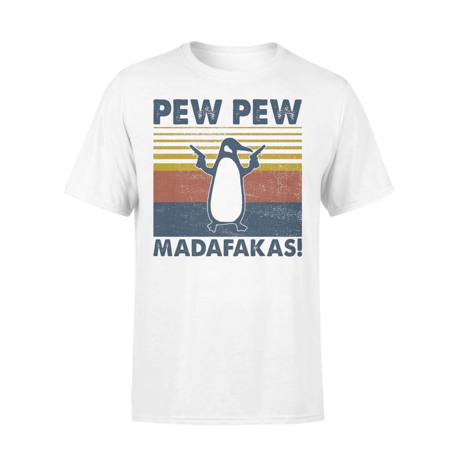 Pew Pew Madafakas Vintage Penguin T-shirt