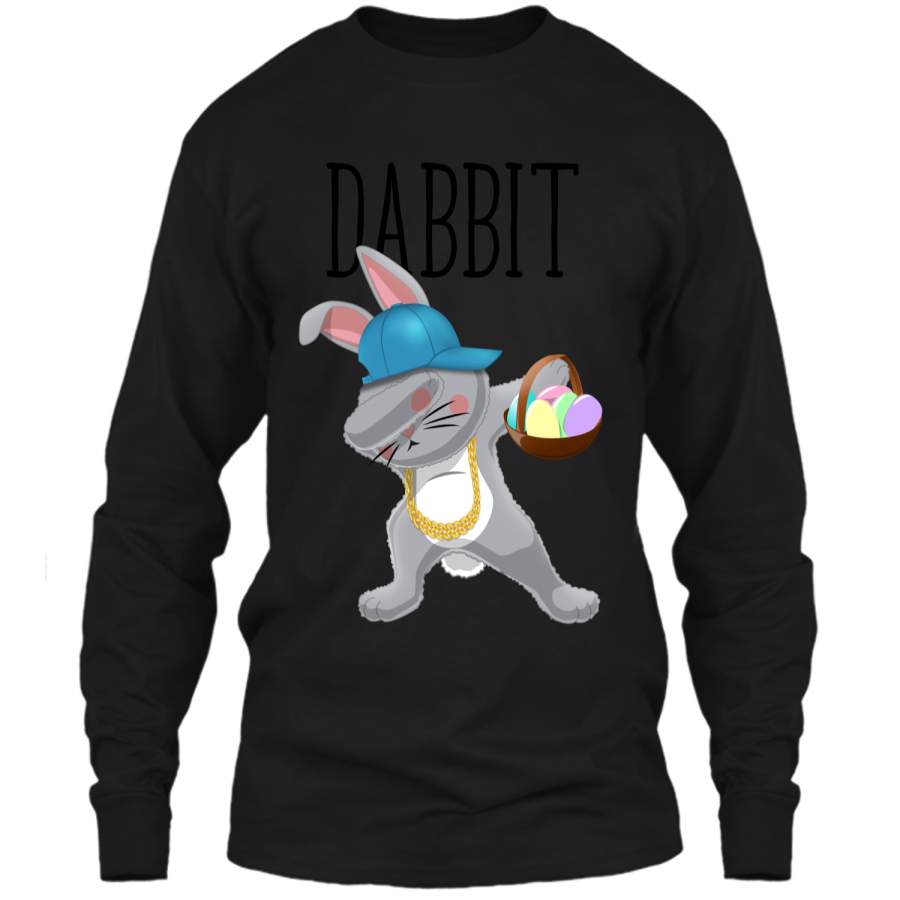 Dabbit Dabbing Easter Bunny Hip Hop Shirt Kids Easter Gift1 LS Ultra Cotton Tshirt