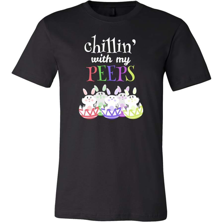 Chilling with my Peeps Cute Funny Bunny Premium T-Shirt