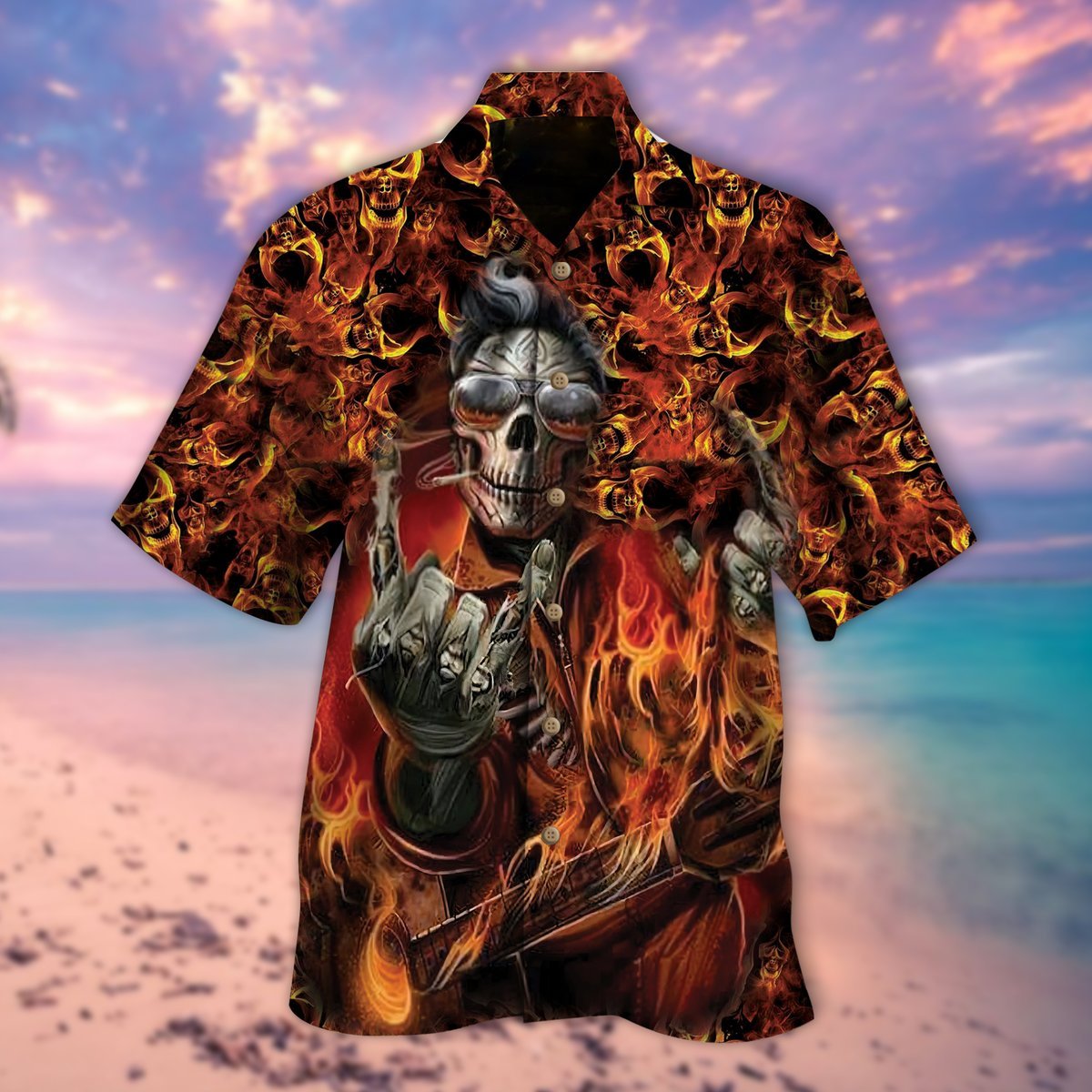 Skull Halloween Hawaii Shirt For Men And Women Ha14554