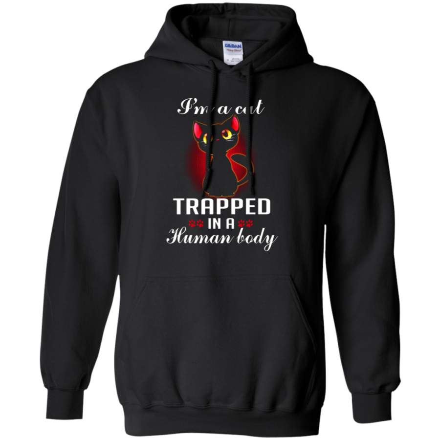 AGR I ‘m A Cat Trapped In A Human Body Hoodie