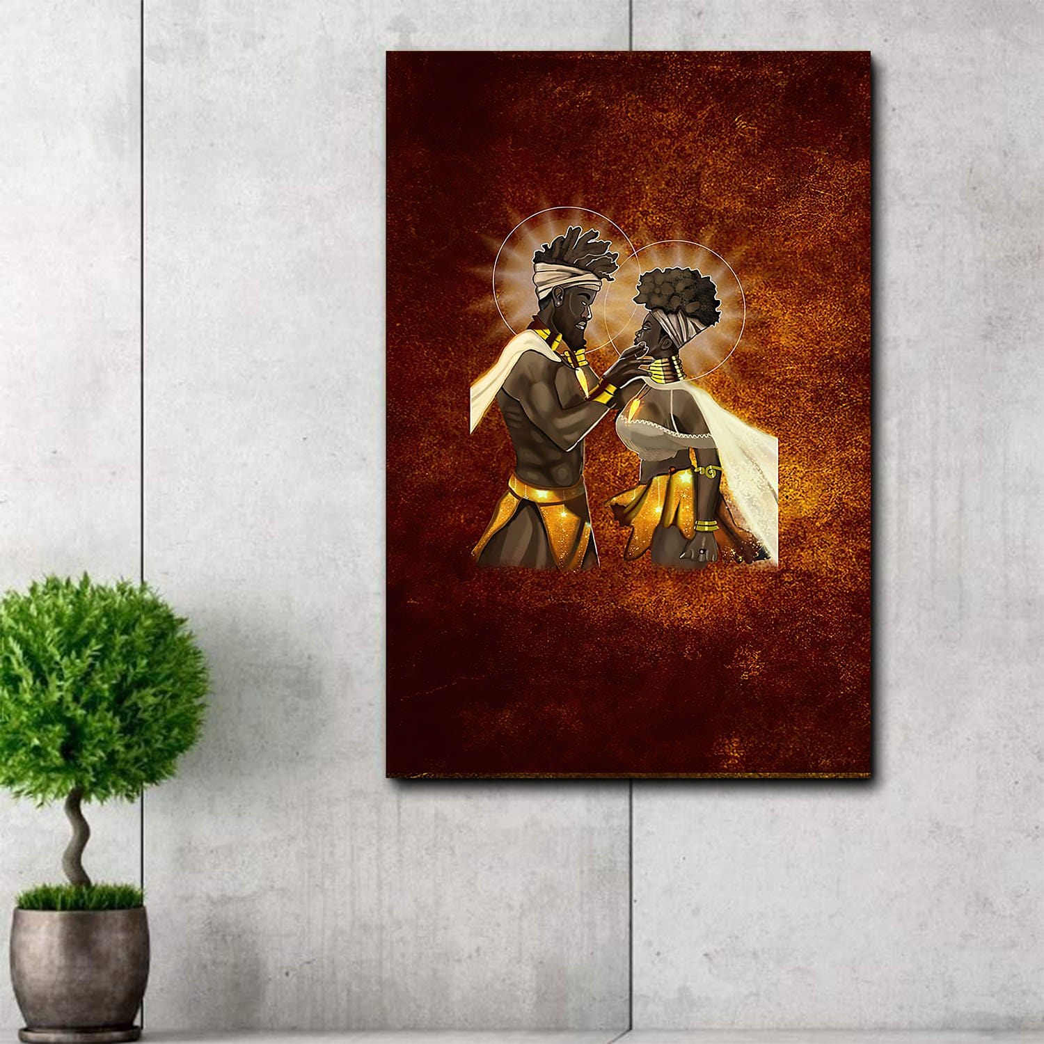 African Poster Falling In Love African Inspired Home Decor