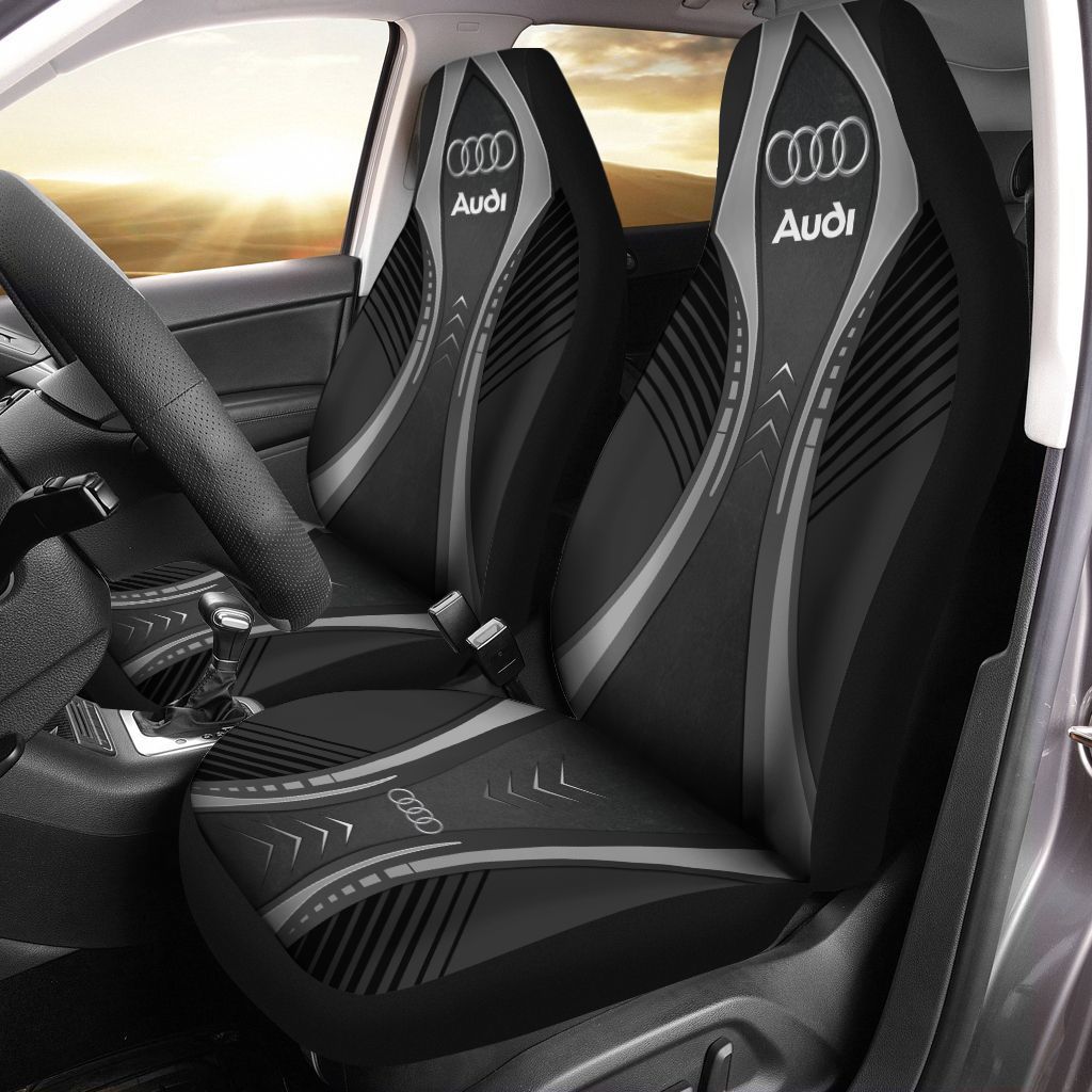 Audi Ttt-Nh Car Seat Cover (Set Of 2) Ver 1 (Black)