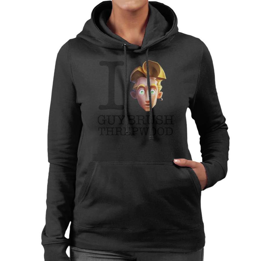 Monkey Island I Love Guy Threepwood Women’s Hooded Sweatshirt