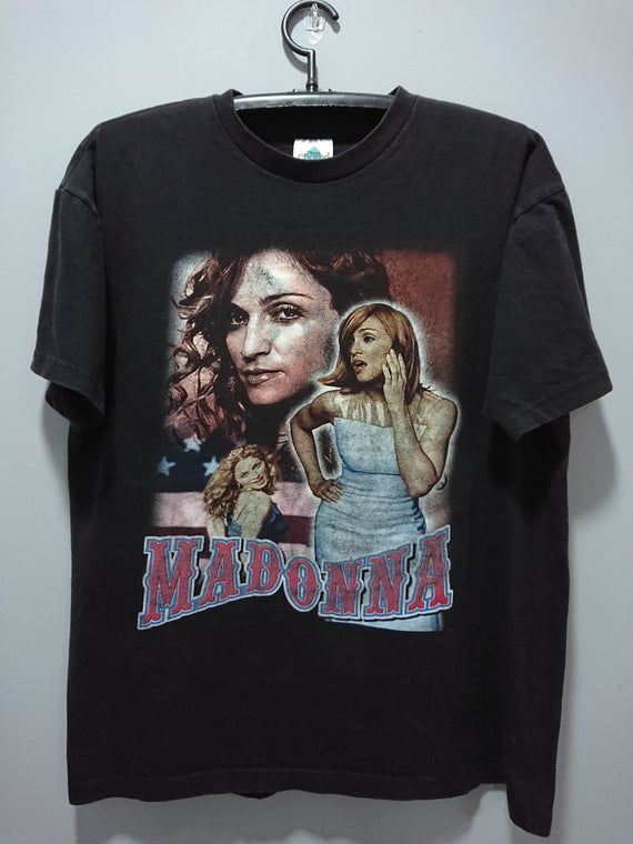 Vintage 2001 Rare Madonna Drowned World Tour Shirt Queen Of Pop Madonna Pop Shirt