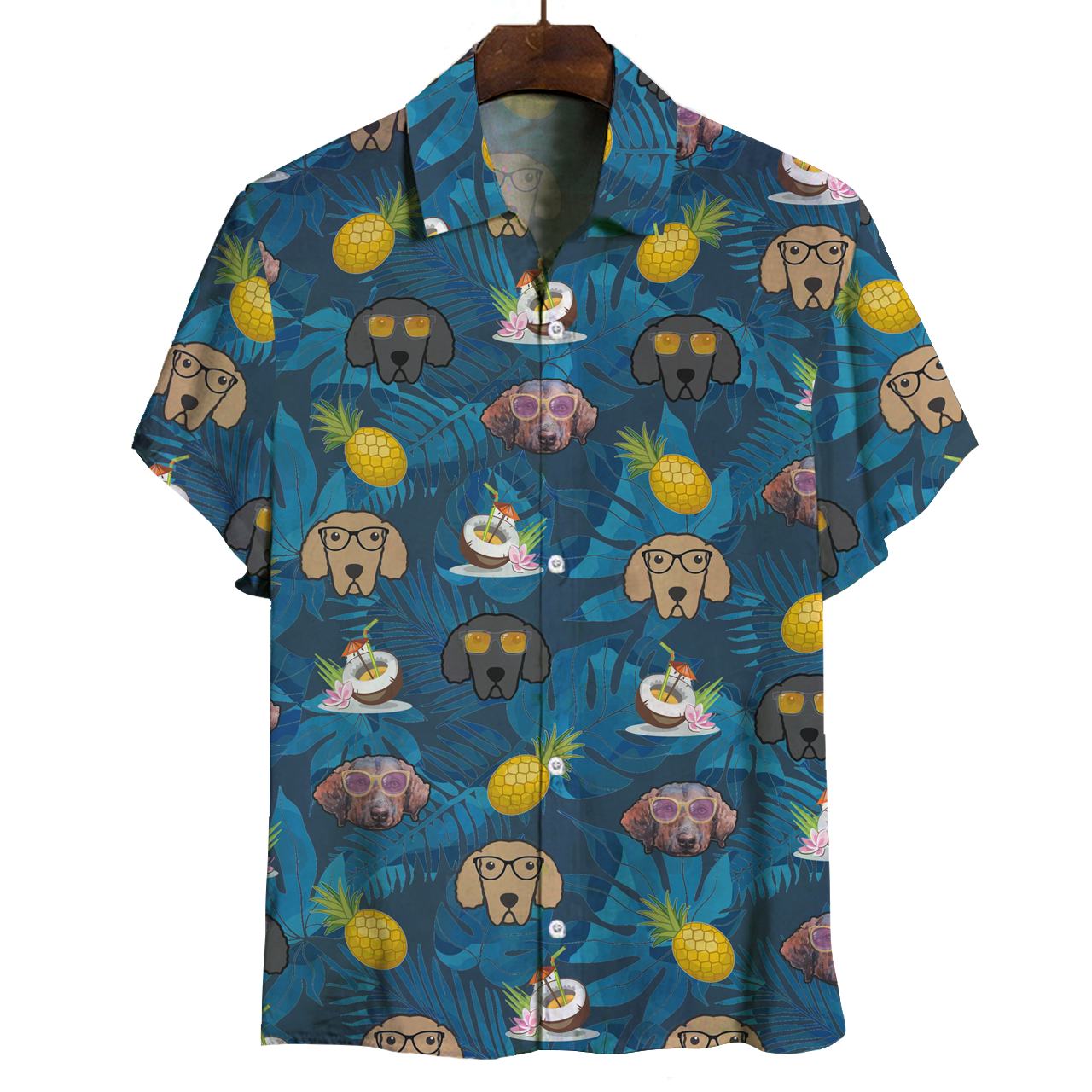 Aloha Hawaii Curly Coated Retriever Shirt Ha45965