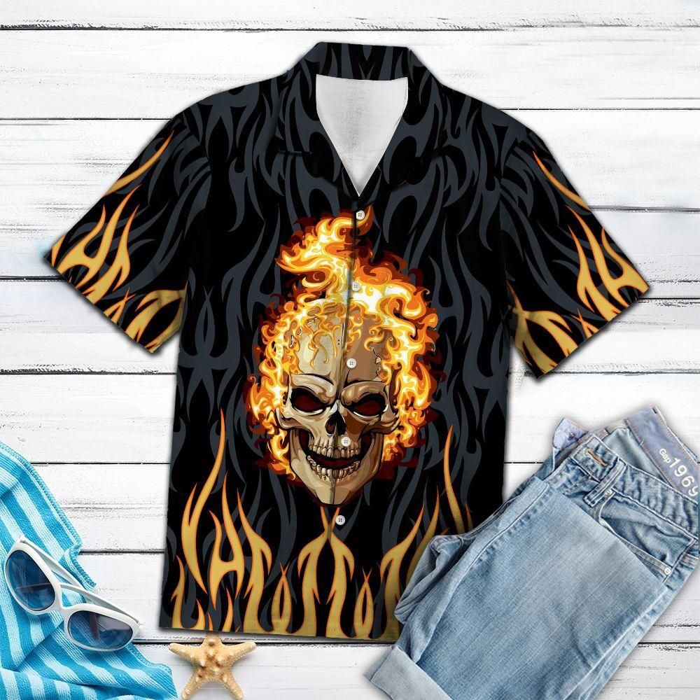 Aloha Shirt Skull Fire Ty2007 – Hawaiian Shirt