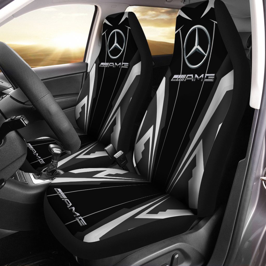 Mercedes-Amg  Car Seat Cover (Set Of 2) Ver 2 (White)