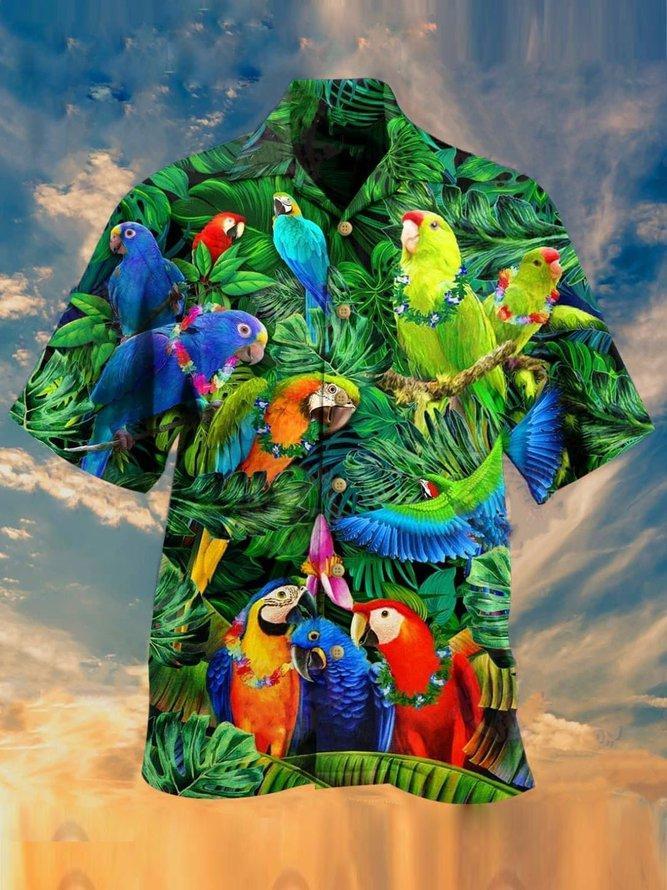 Colorful Birds Hawaii Shirt For Men Women Ha19154