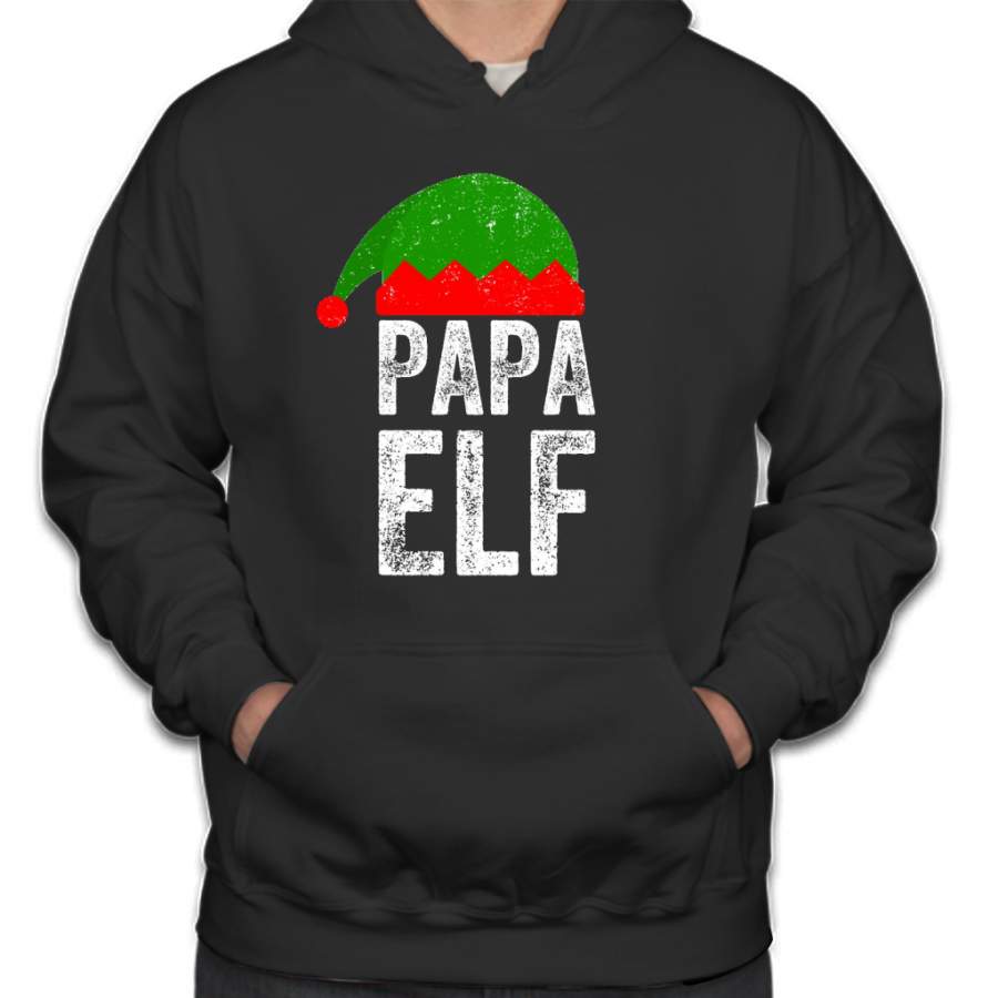 Papa Elf – Matching tee christmas Hoodie