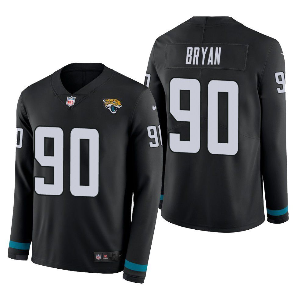 Jacksonville Jaguars Taven Bryan Therma Long Sleeve Mens Jersey Black