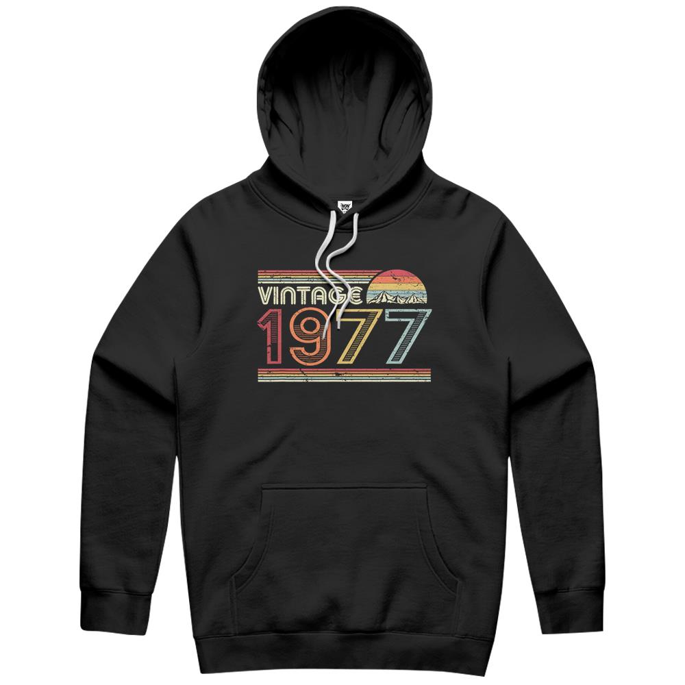 1977 Vintage Shirt, Birthday Gift Tee. Retro Style Hoodie