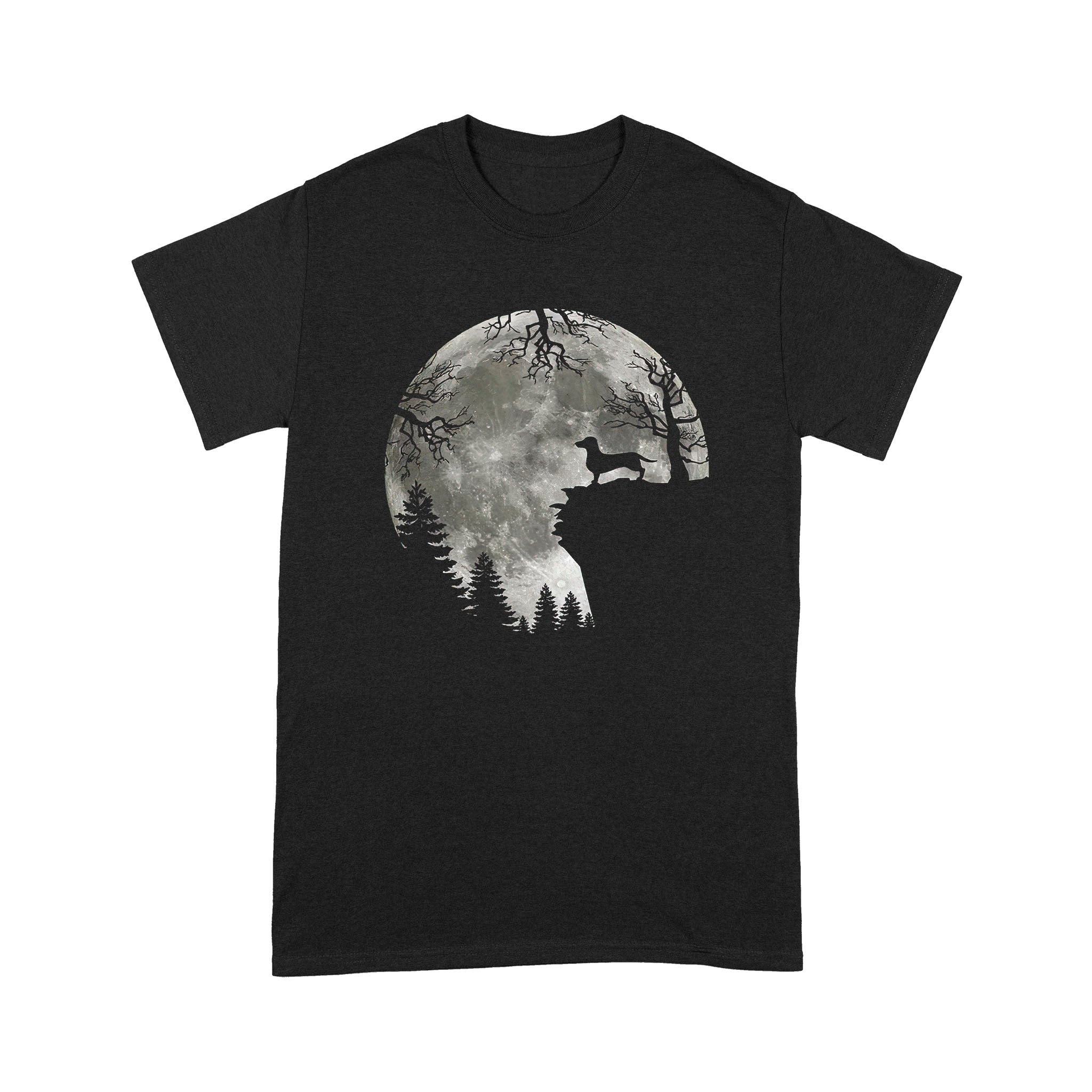 Moon Dachshund Forest – Standard T-shirt