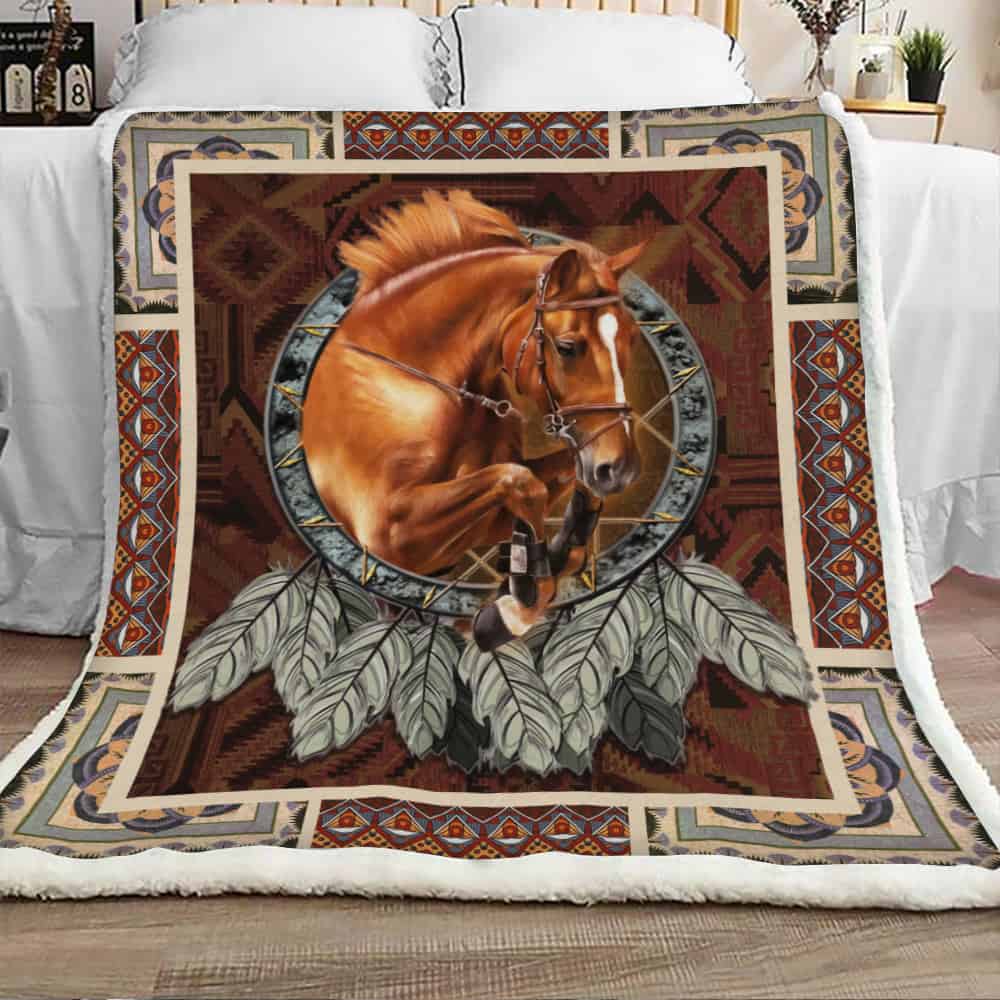 The Horse Blanket, Love Horse Fleece Blanket