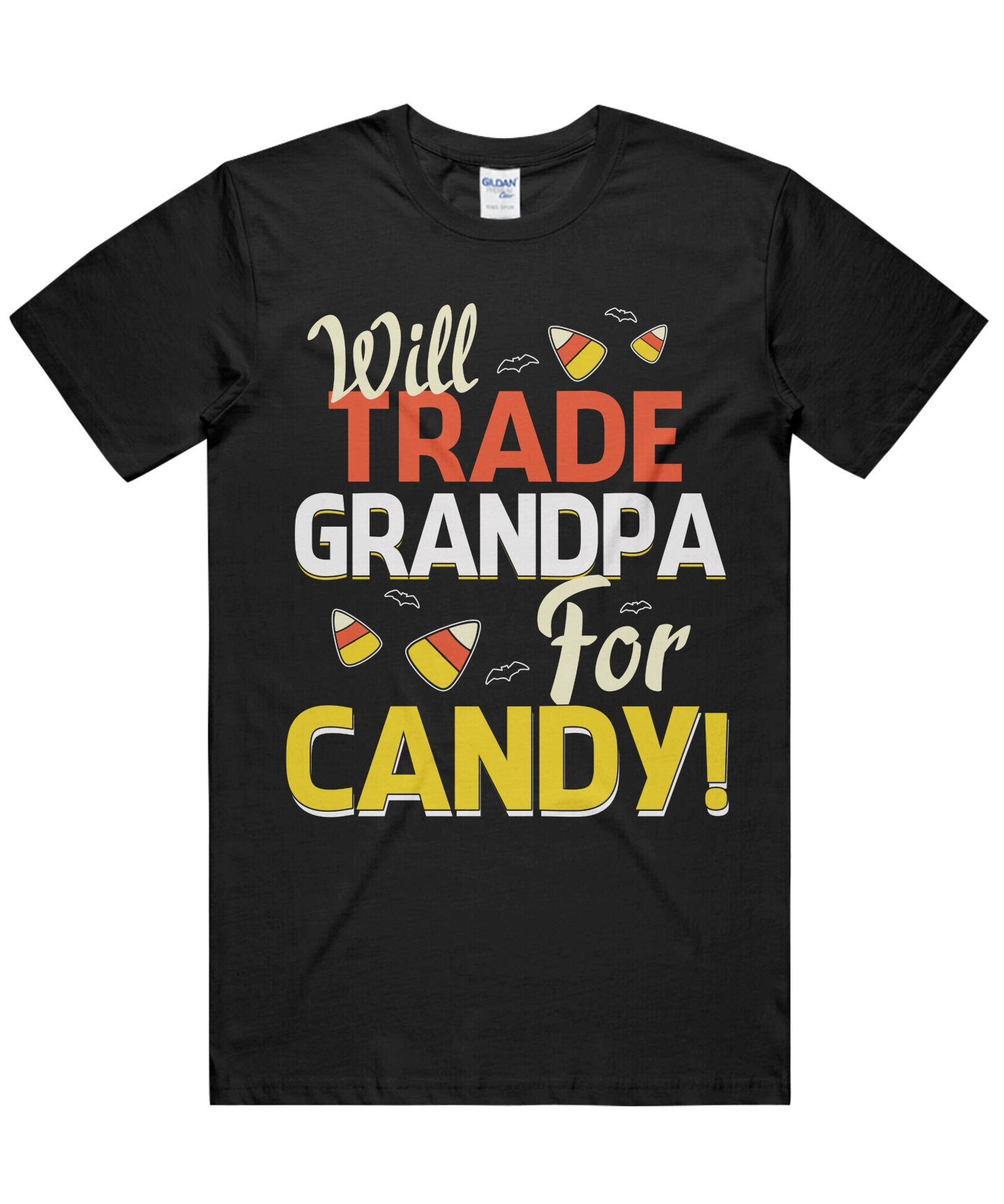 Will Trade Grandpa For Candy Halloween Candy Corn Unisex T Shirts