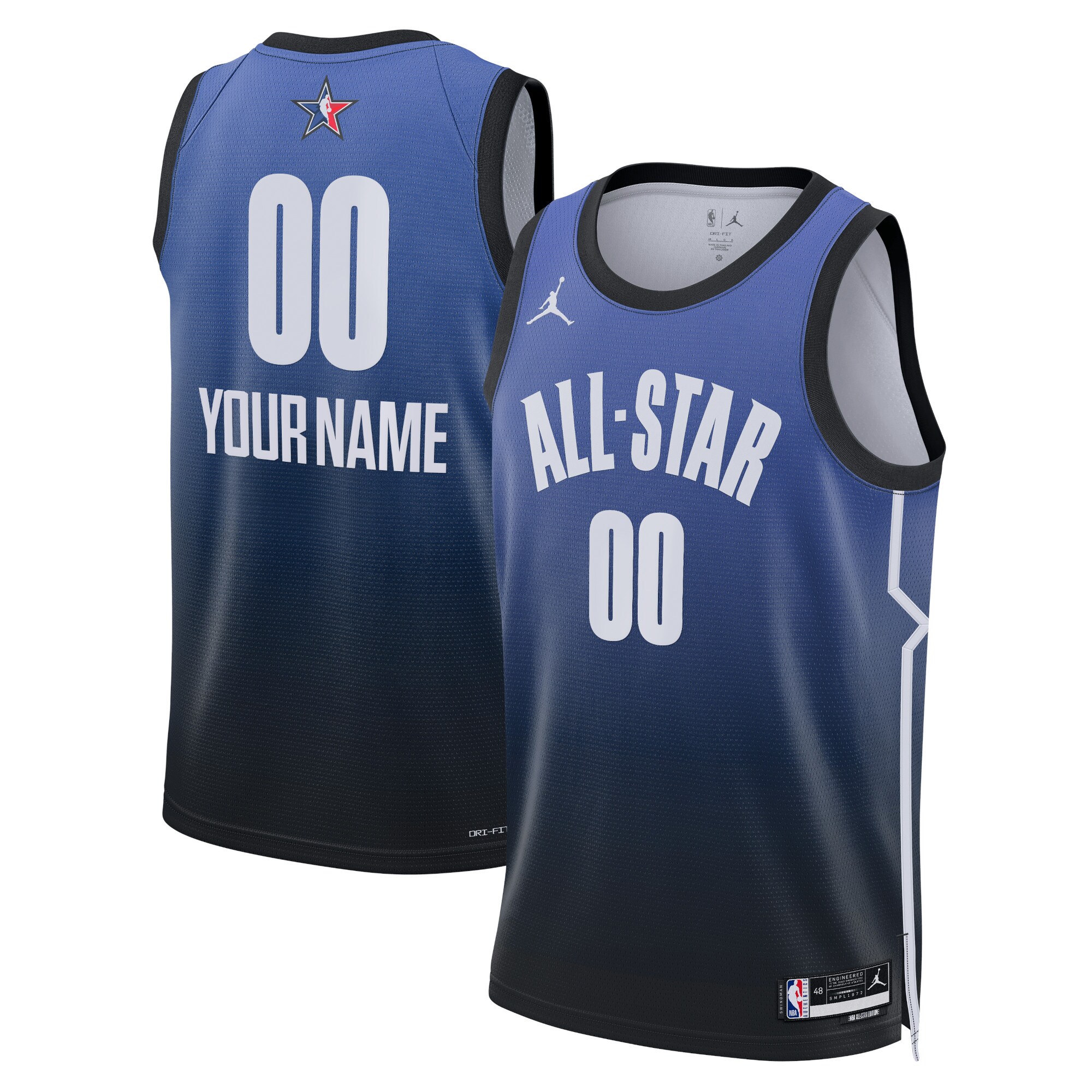 NBA Team 1 All-Star 2023 Swingman Jersey – Custom – Blue – Youth