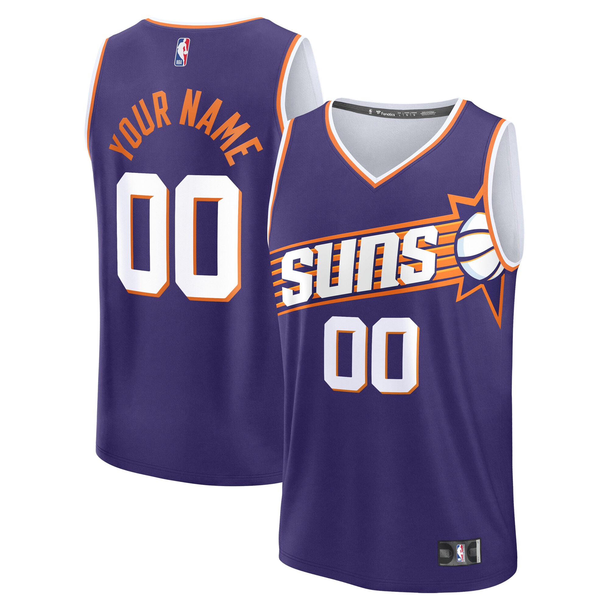 Phoenix Suns Branded Youth Custom Fast Break Jersey – Purple – Icon Edition