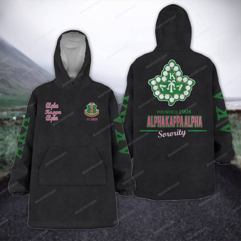 ALPHA KAPPA ALPHA FLEECE LAZY PAJAMAS HOODIE 2032020