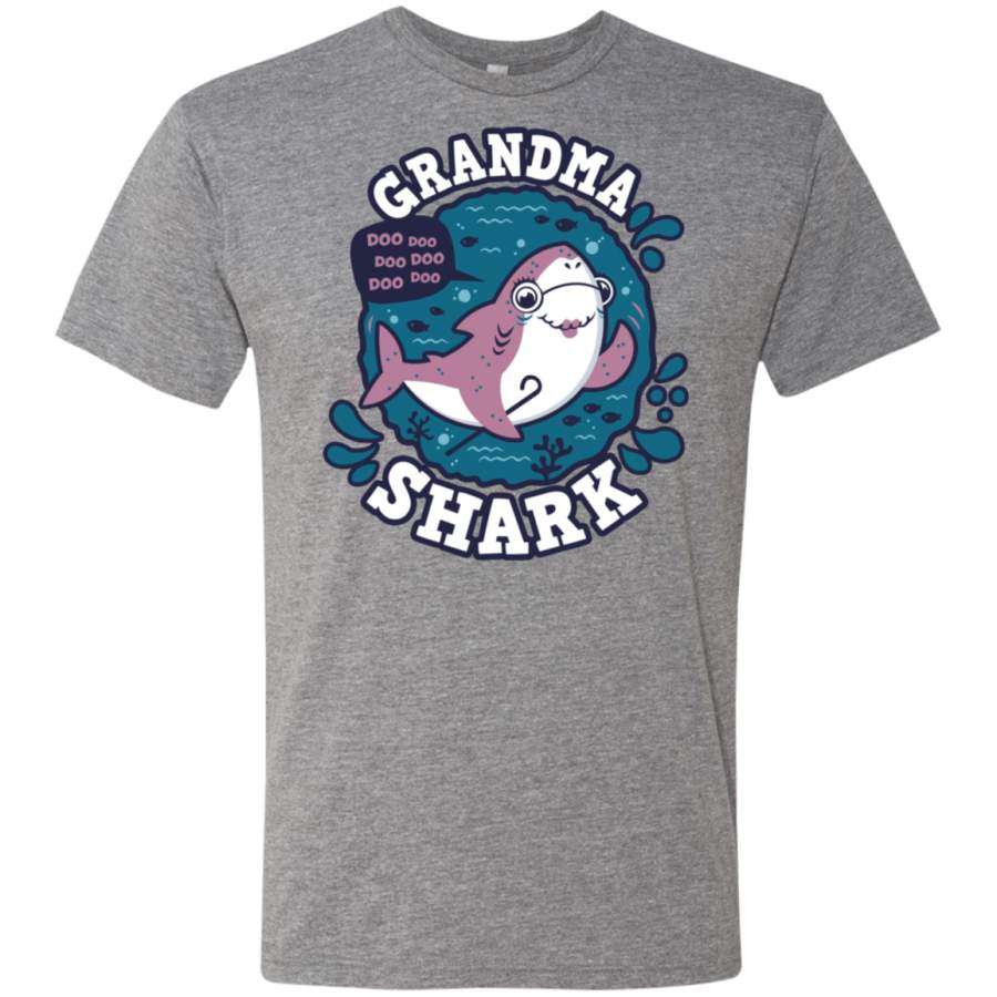 Shark Family trazo – Grandma Men’s Triblend T-Shirt