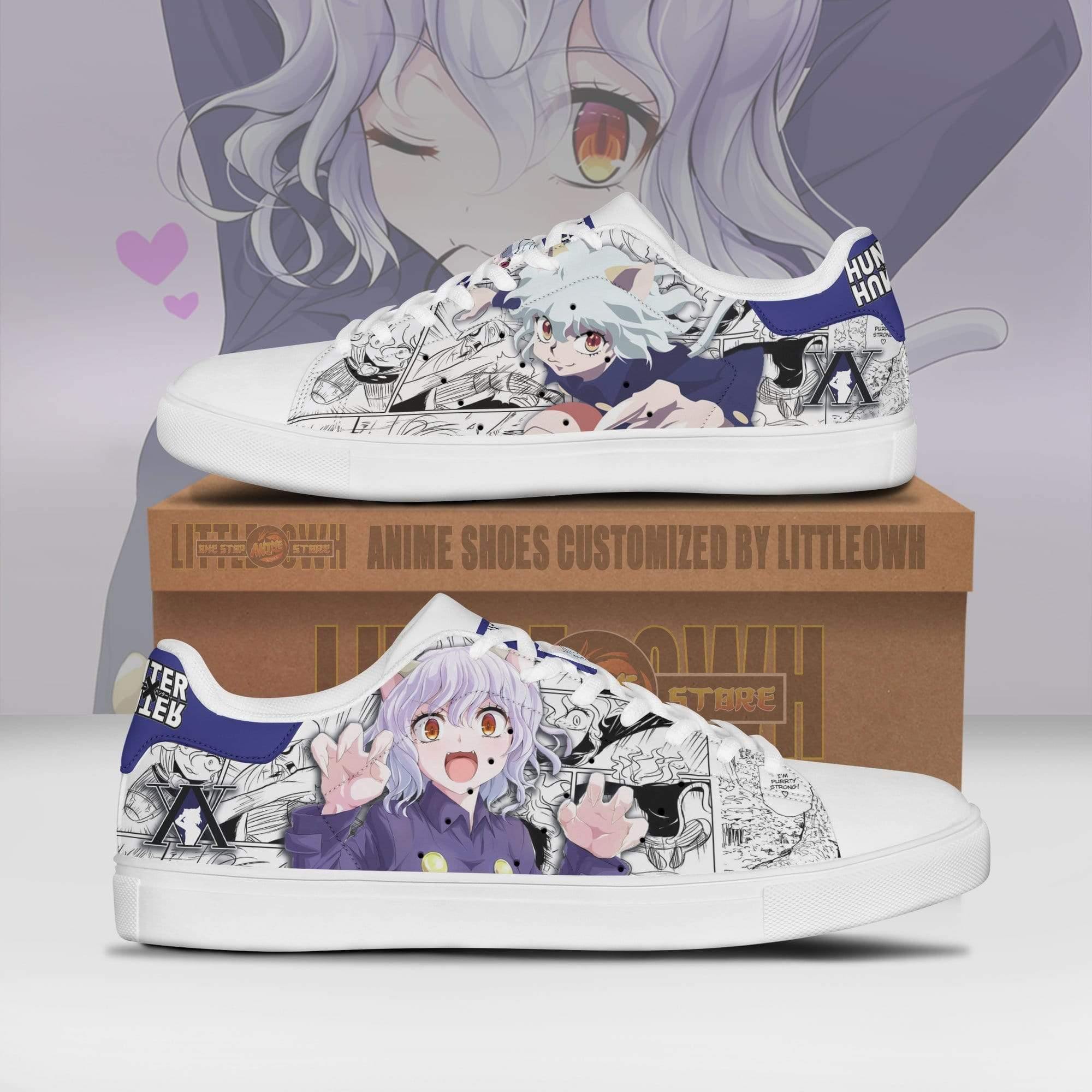 Neferpitou Sneakers Custom Hunter X Hunter Anime Mixed Manga Skate Shoes