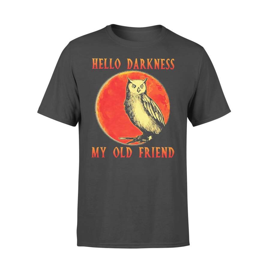 Hello Darkness My Old Friend Owl Sunset T-shirt