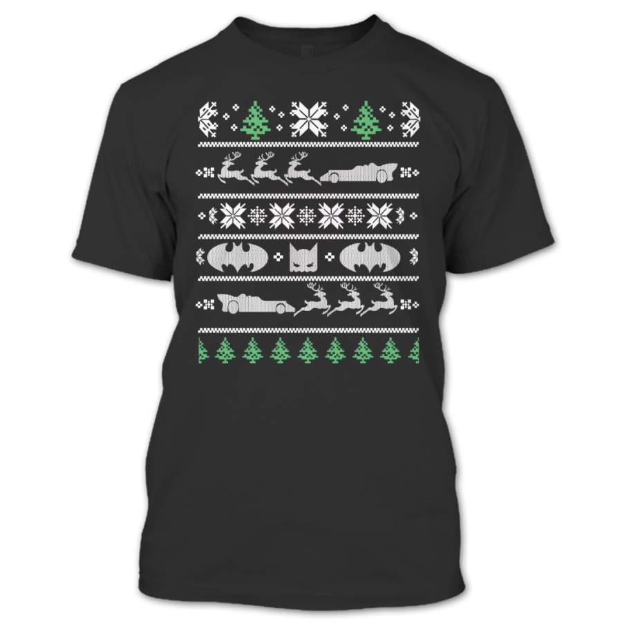 Batman Superhero  Shirt, Ugly Christmas Sweater T-Shirt