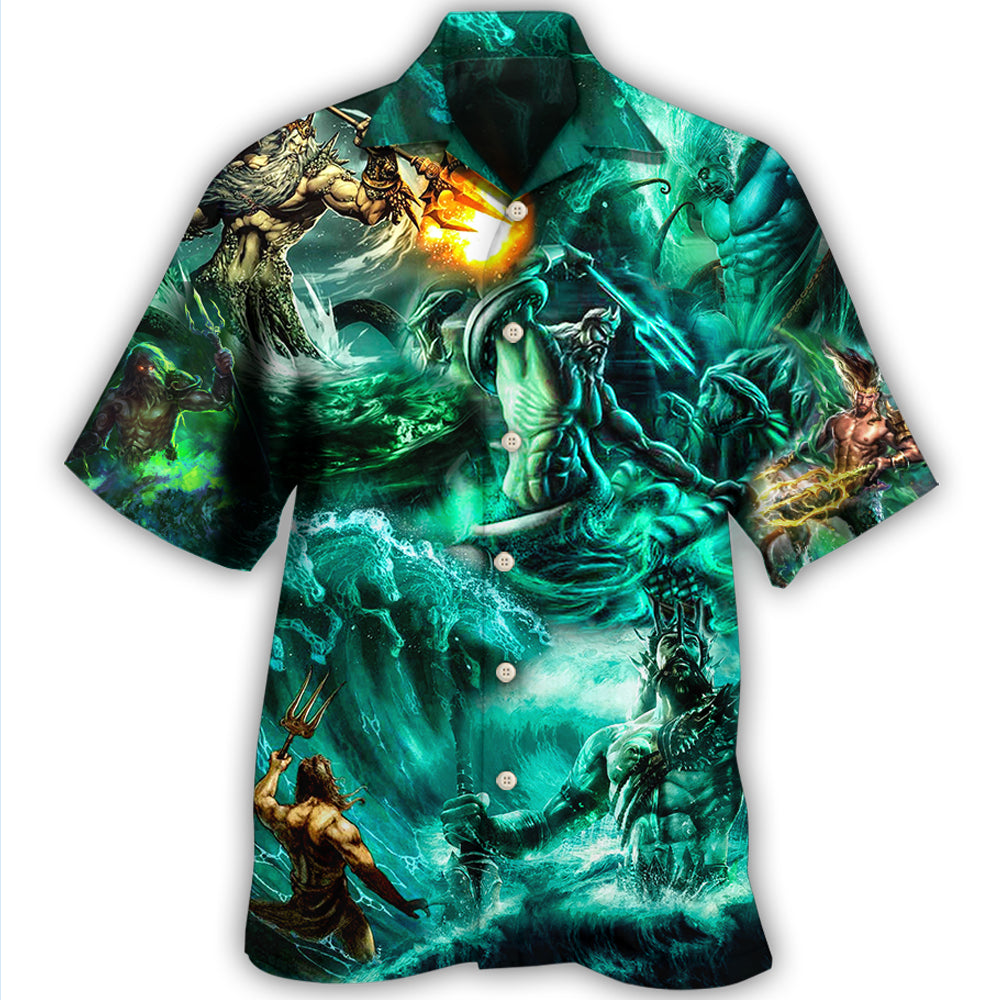 Poseidon The God Of Seas Style Hawaii Shirt Ha32611