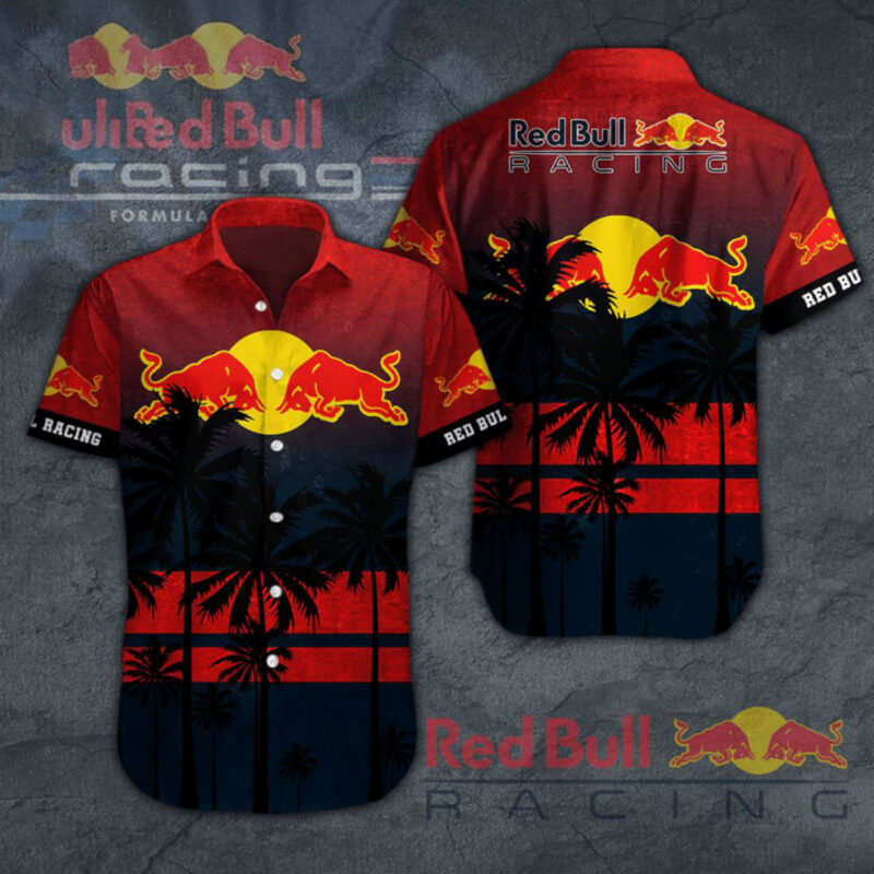 Red Bull Racing Short Sleeve Hawaiian Shirt