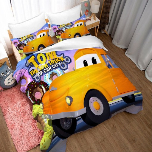 Car Patrol 4 Duvet Cover Pillowcase Home Decor 3D Bedding Set 4561