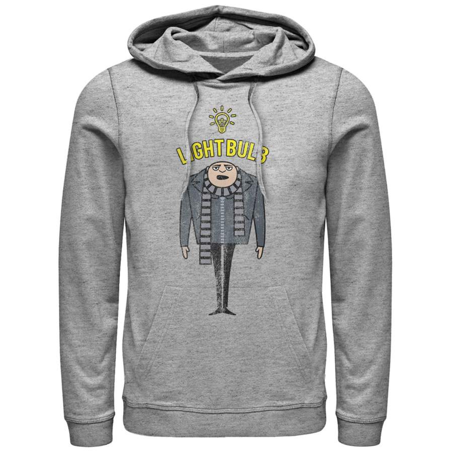 Despicable Me Men’s Gru Lightbulb  Lightweight Hoodie