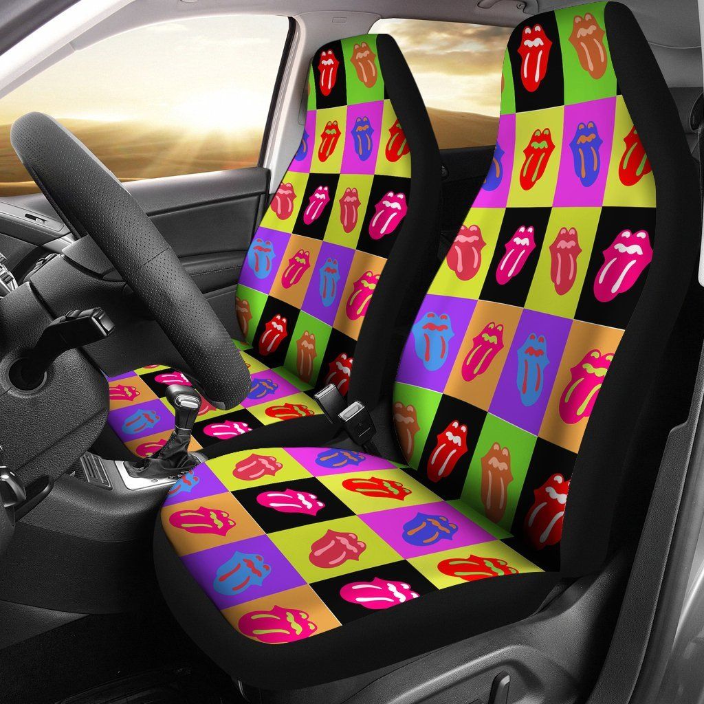 Rainbow Tongue  Car Seat Covers