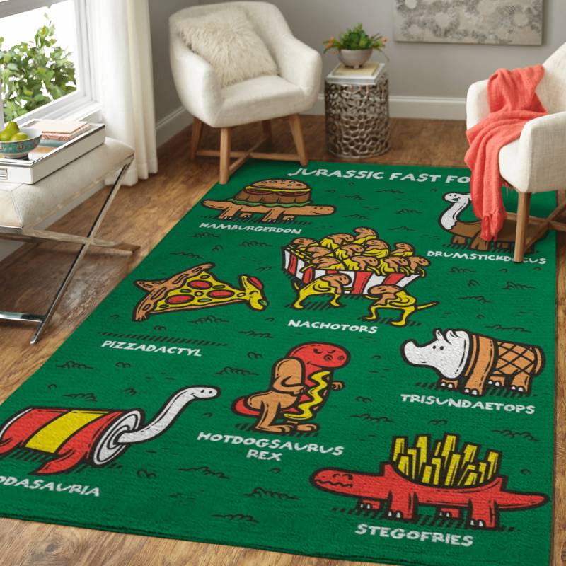 Jurassic fast Food – Animals Area Rug Carpet